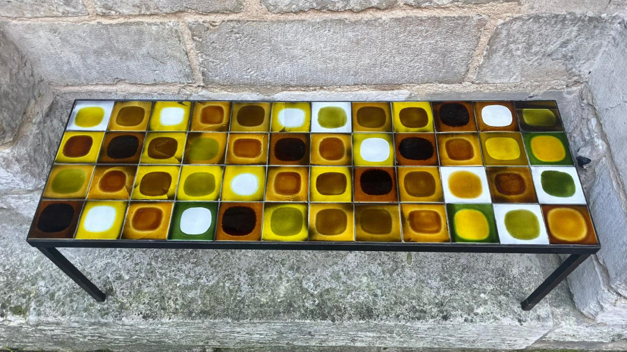 Table basse de Roger Capron modèle Planète