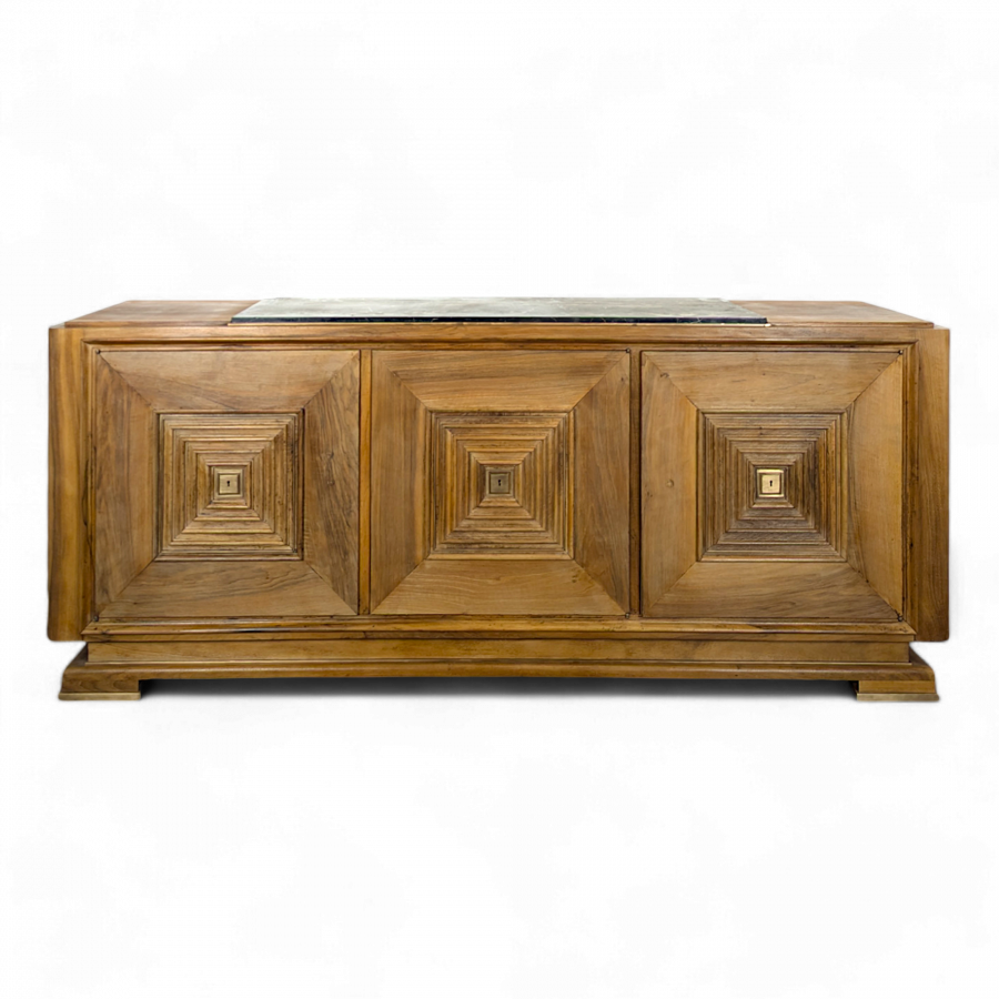 Enfilade style Art Déco attribuée Maxime Old en Noyer années 1940
