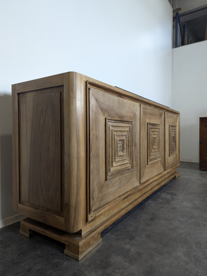 Enfilade style Art Déco attribuée Maxime Old en Noyer années 1940
