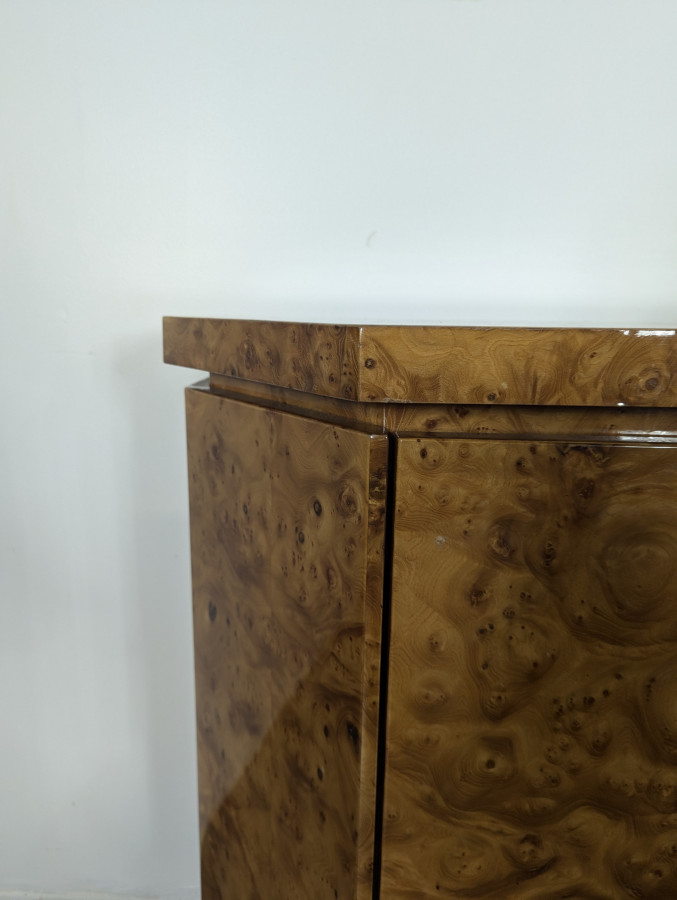Buffet de style Art Déco en loupe d'Orme