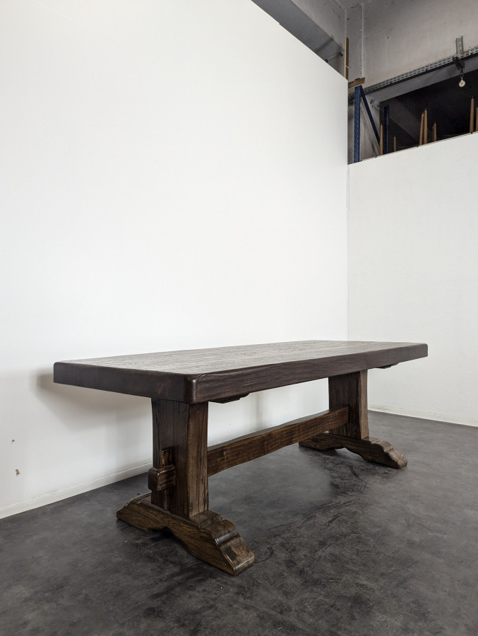 Table de monastère en chêne massif