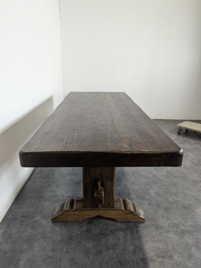 Table de monastère en chêne massif