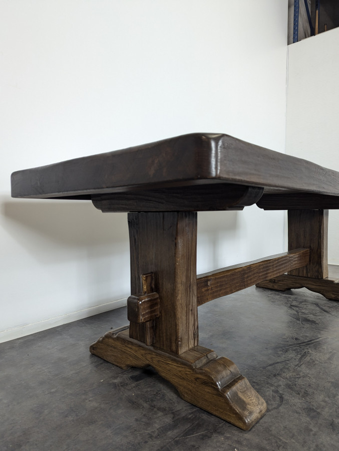 Table de monastère en chêne massif
