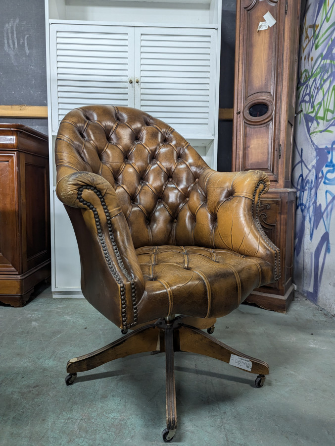 Fauteuil de bureau chesterfield