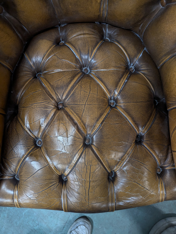 Fauteuil de bureau chesterfield
