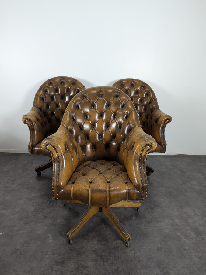 Fauteuil de bureau chesterfield