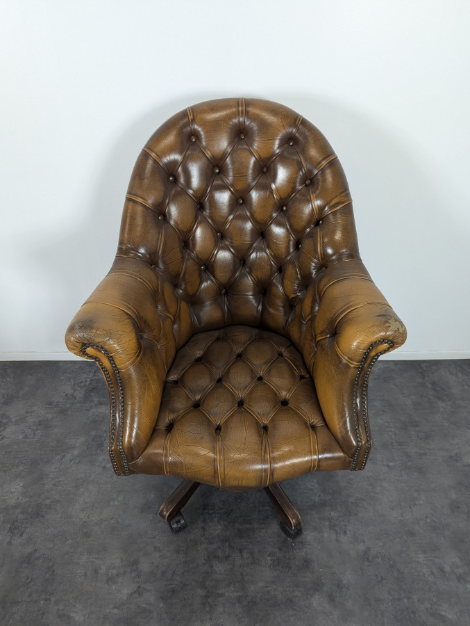 Fauteuil de bureau chesterfield