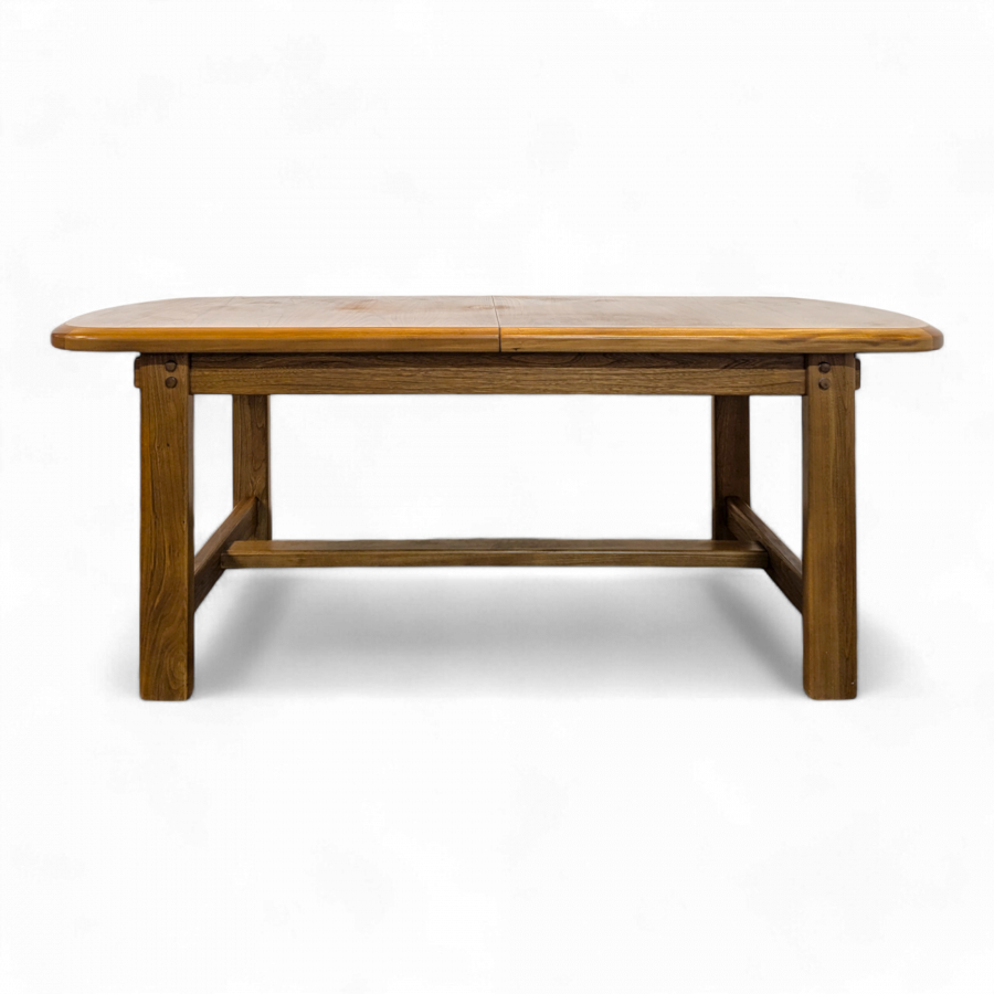 Table en orme massif avec allonge