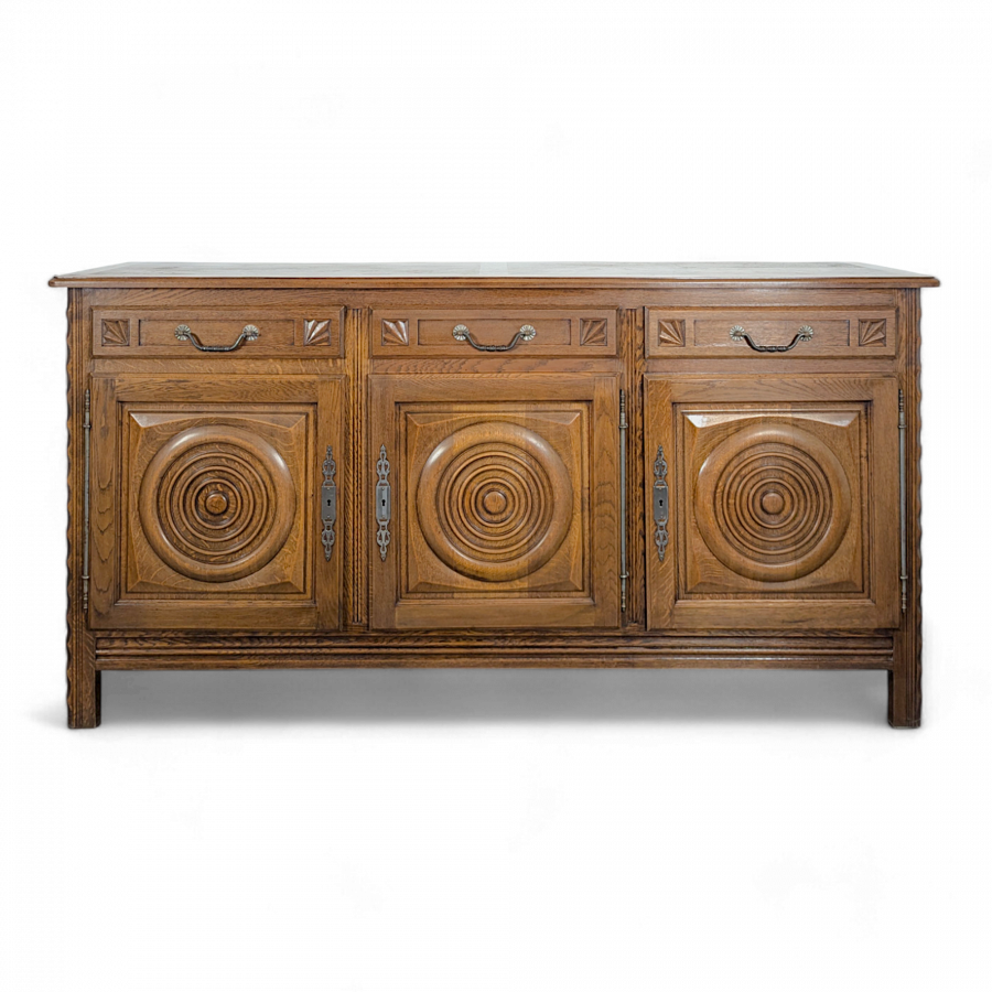 Enfilade DLG de Dudouyt en Chêne années 40