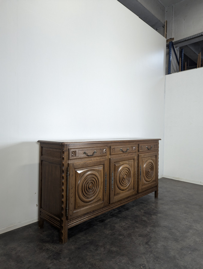 Enfilade DLG de Dudouyt en Chêne années 40