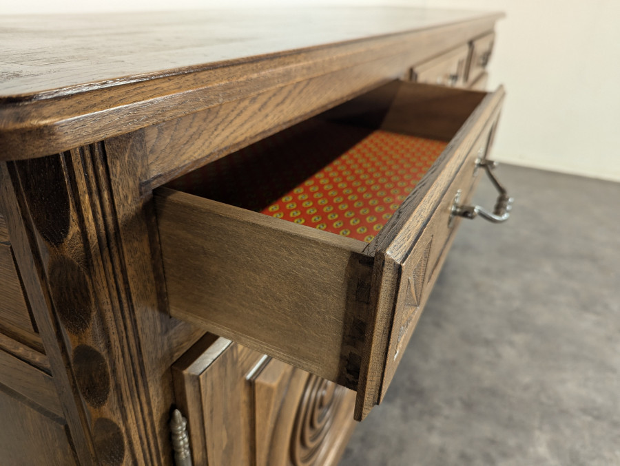 Enfilade DLG de Dudouyt en Chêne années 40