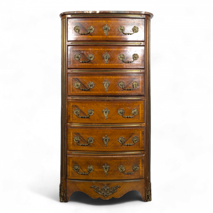 Chiffonier secrétaire de style Régence en Palissandre