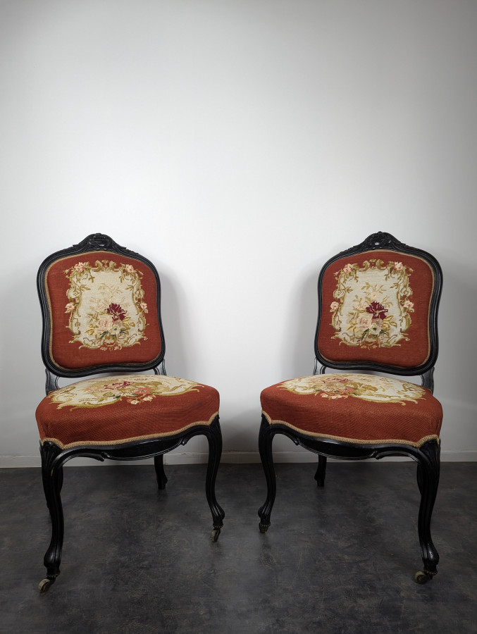 Salon en bois noici époque Napoléon III