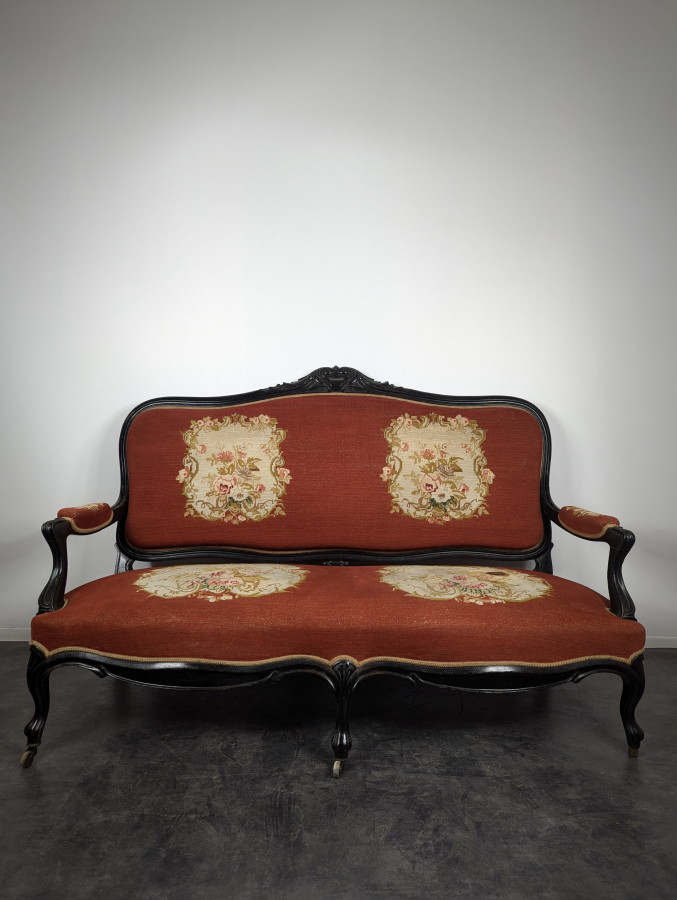 Salon en bois noici époque Napoléon III