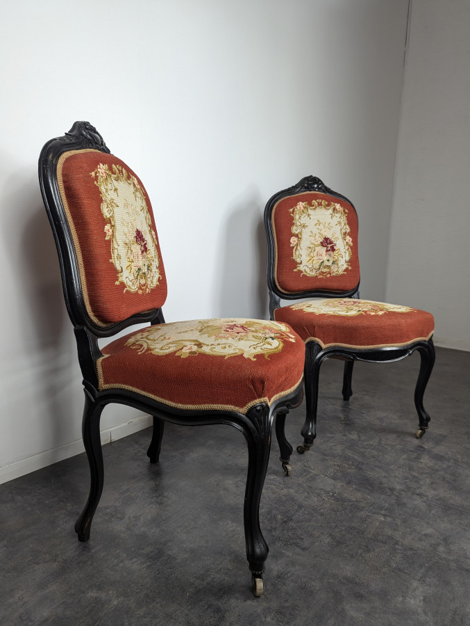 Salon en bois noici époque Napoléon III