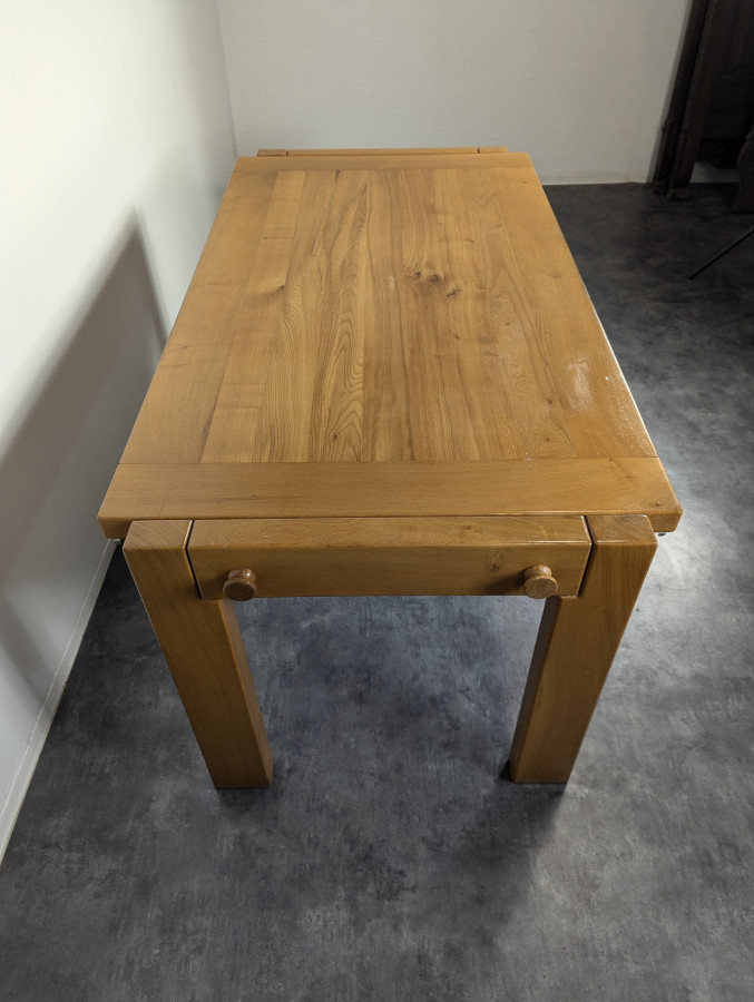 Table en Orme de la Maison Regain avec allonges