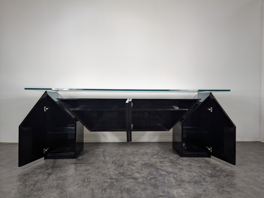 Buffet enfilade de Luigi Gorgoni pour Roche Bobois, 1980