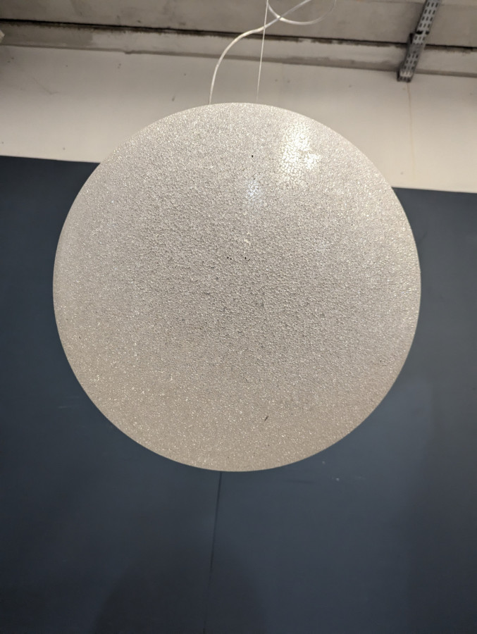 Lustre suspension sphère années 80
