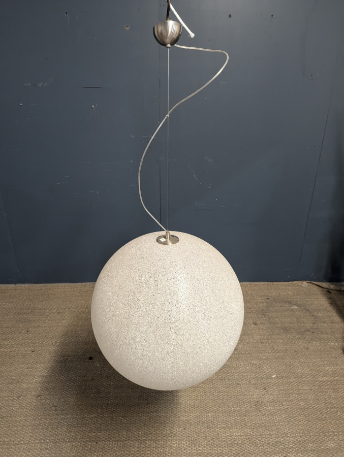 Lustre suspension sphère années 80