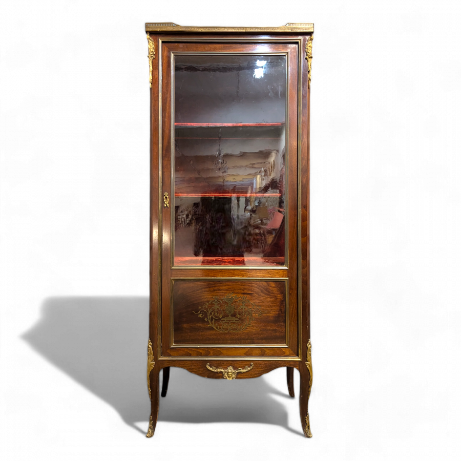 Vitrine d'époque Napoléon III en acajou