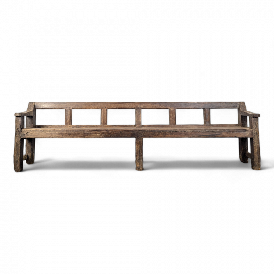 Banc rustique en chêne