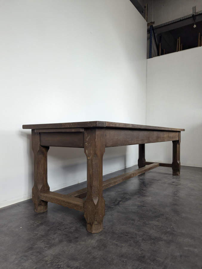 Table de ferme en chêne