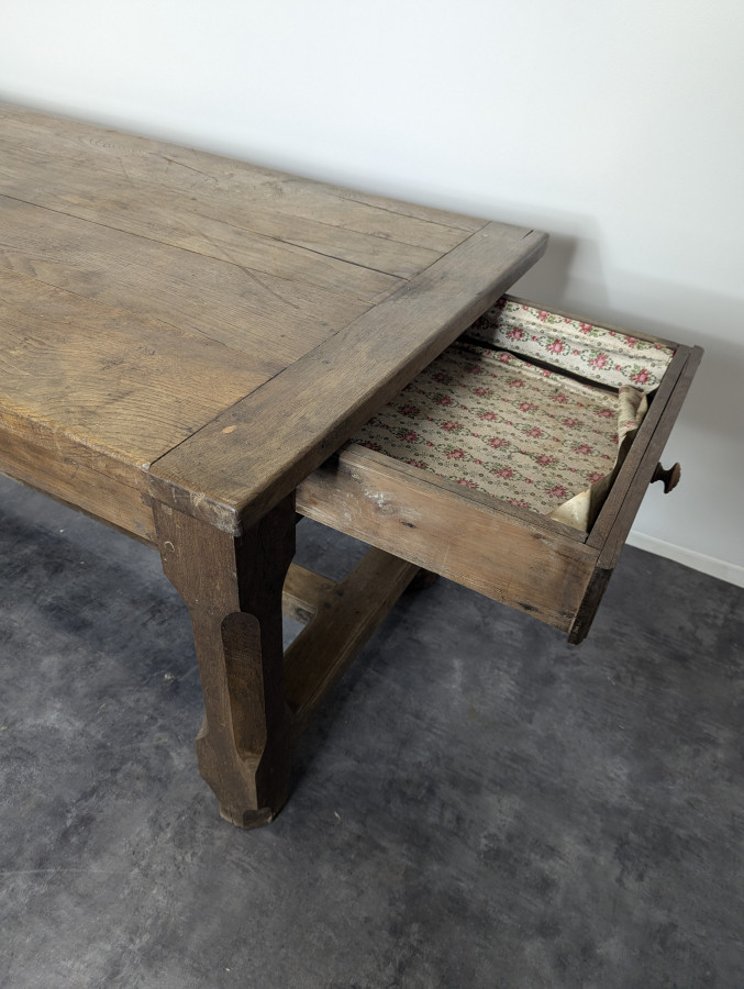 Table de ferme en chêne