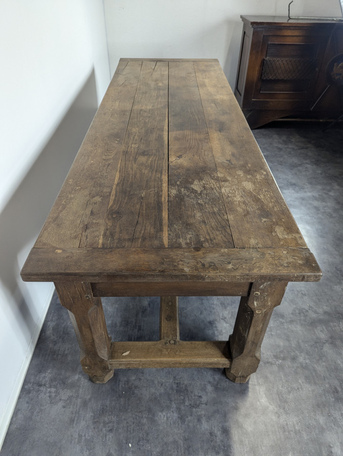 Table de ferme en chêne