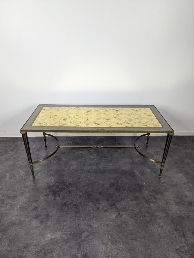 Table basse en feuille d'or DLG Maison Jansen