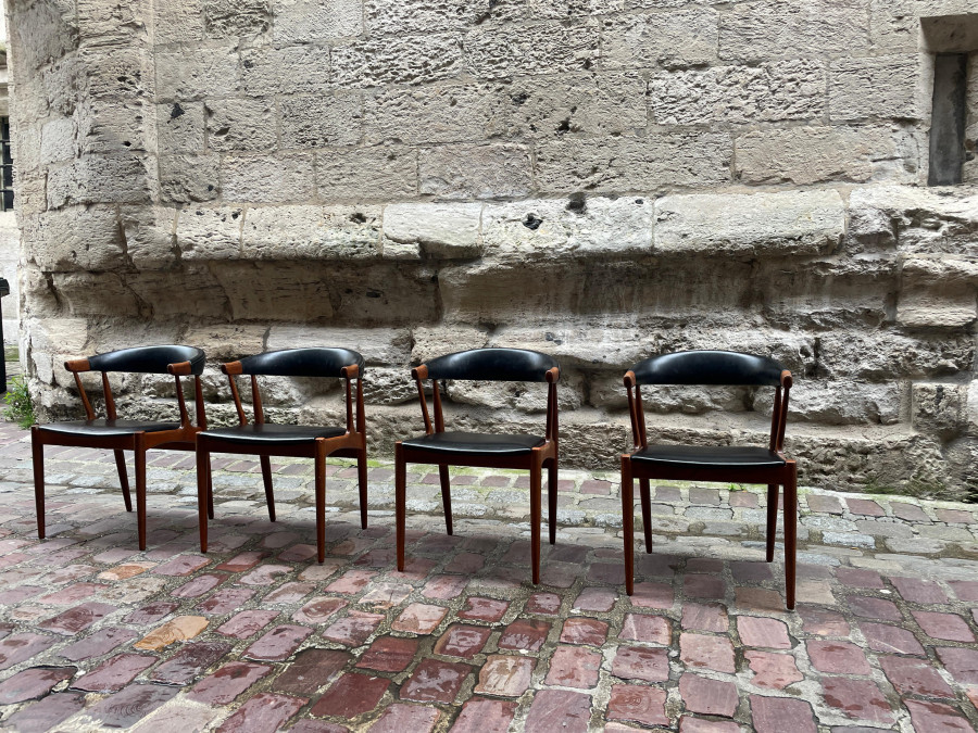 Série de 4 fauteuils scandinaves de Johannes Andersen, 1960
