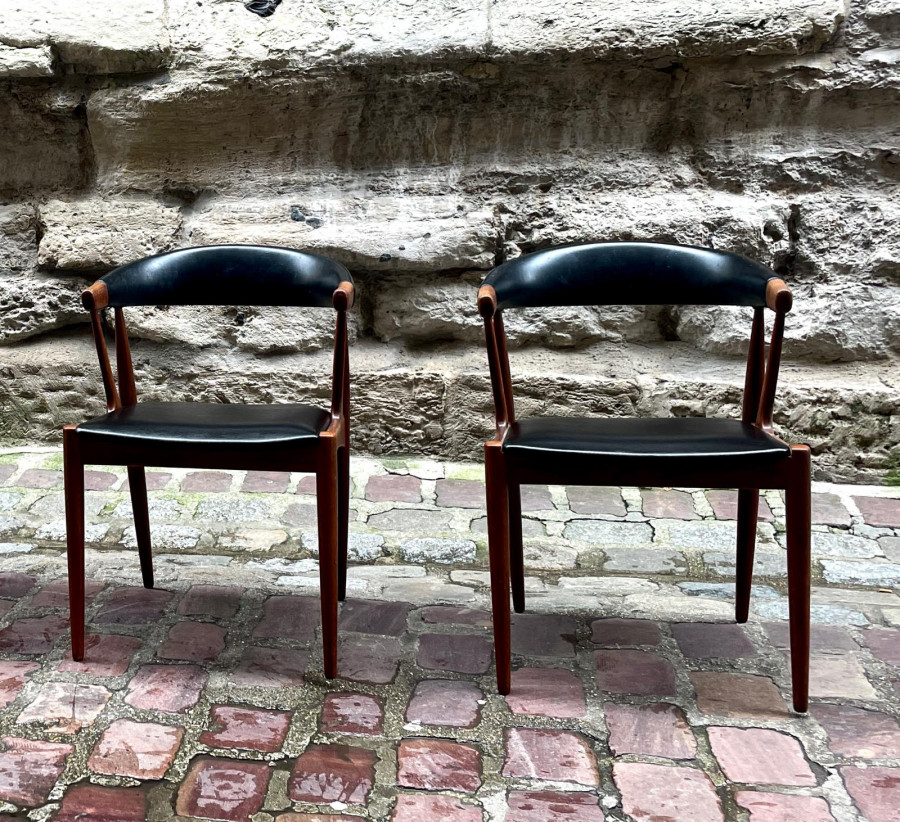 Série de 4 fauteuils scandinaves de Johannes Andersen, 1960