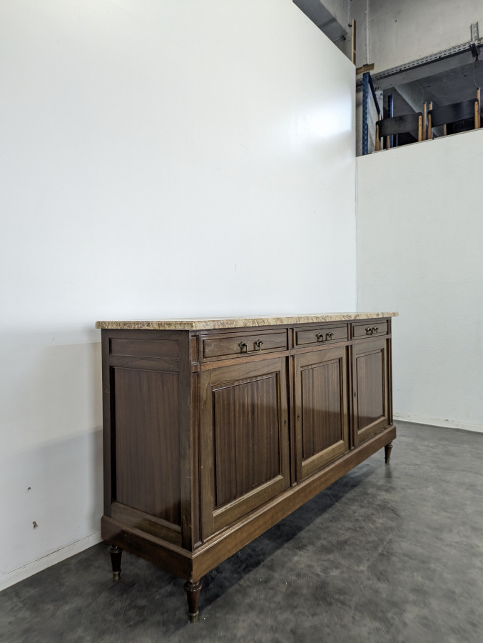Enfilade en Acajou et marbre brèche