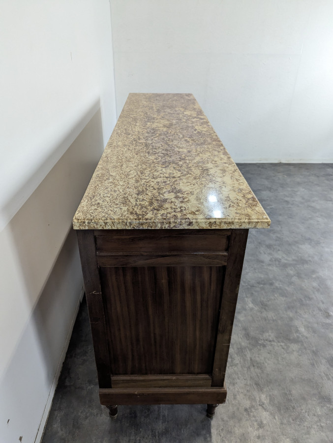 Enfilade en Acajou et marbre brèche
