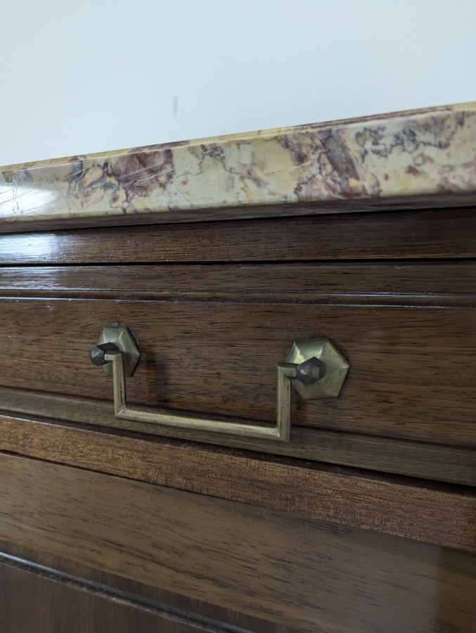 Enfilade en Acajou et marbre brèche
