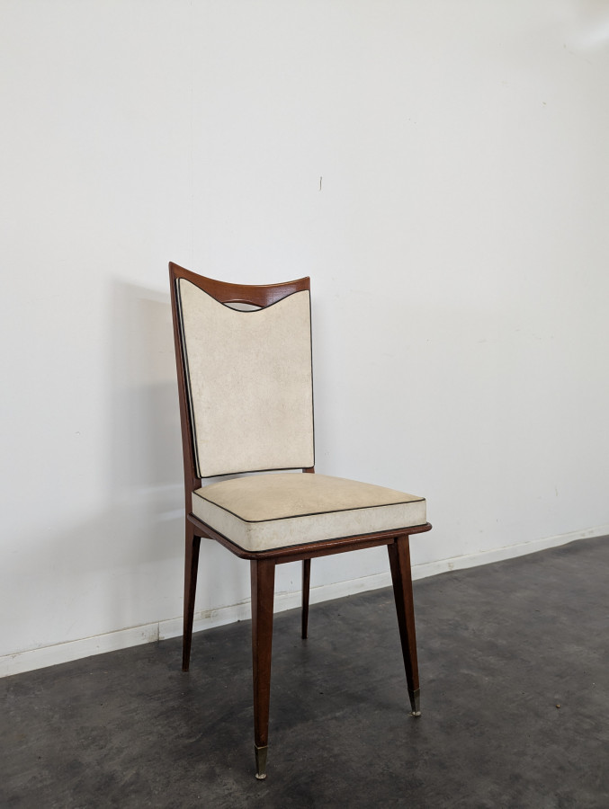 Série de 6 chaises des années 50