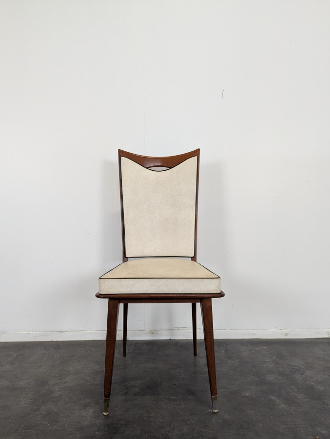 Série de 6 chaises des années 50