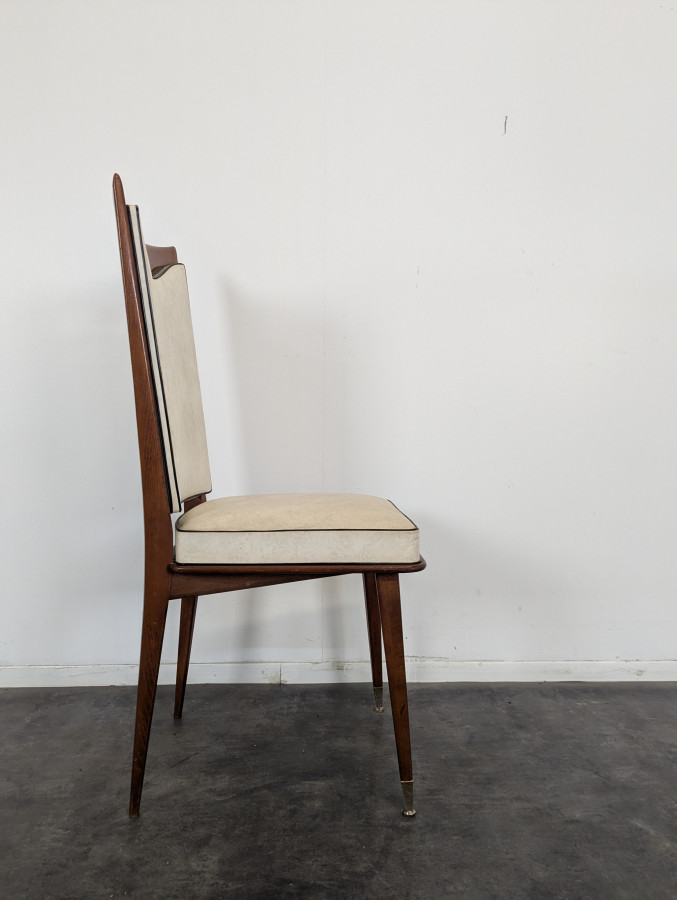 Série de 6 chaises des années 50