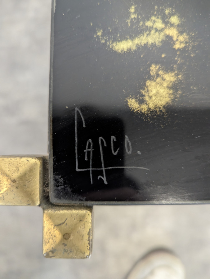 Table basse des années 60 motif constellation