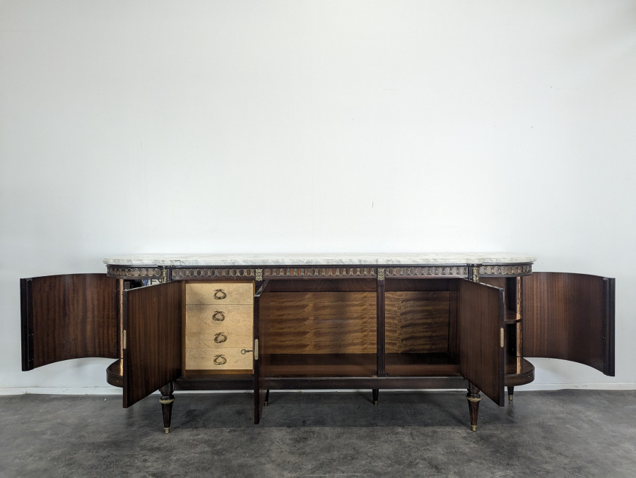 Enfilade de style Louis XVI des années 60 vernis polyestère
