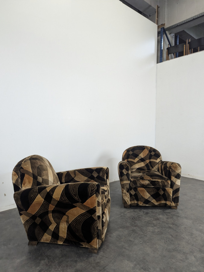 Paire de fauteuils Art Déco