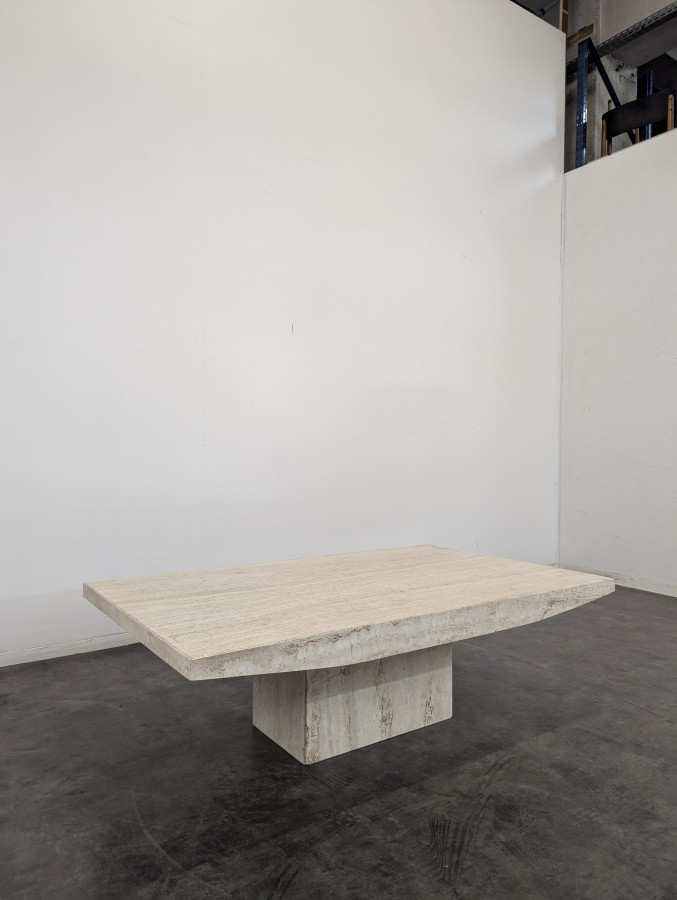 Grande table basse en Travertin par Stone International