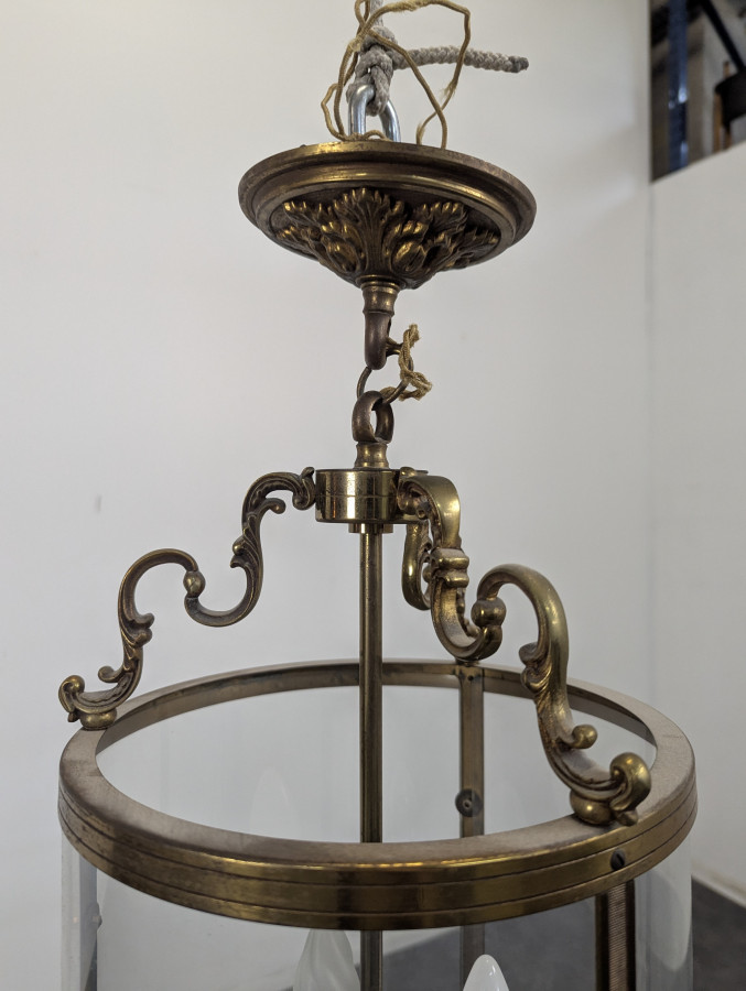 Lanterne à verres bombés en Bronze