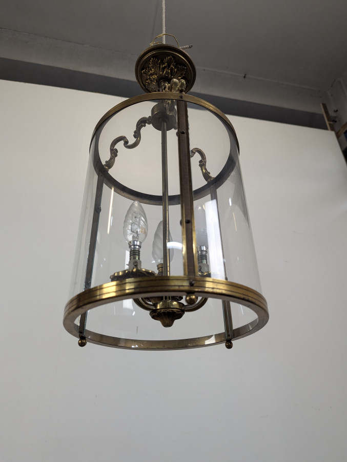 Lanterne à verres bombés en Bronze