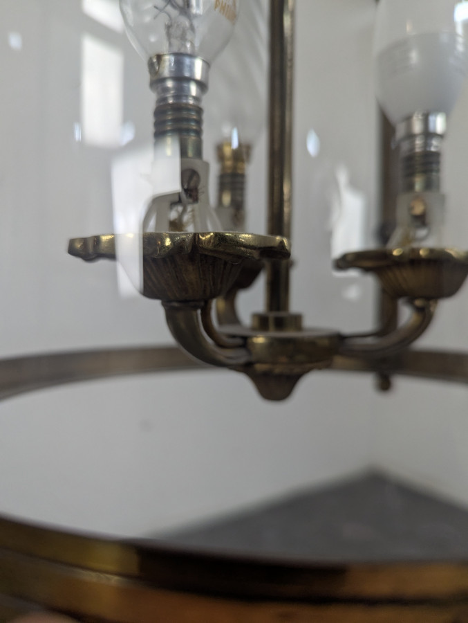 Lanterne à verres bombés en Bronze