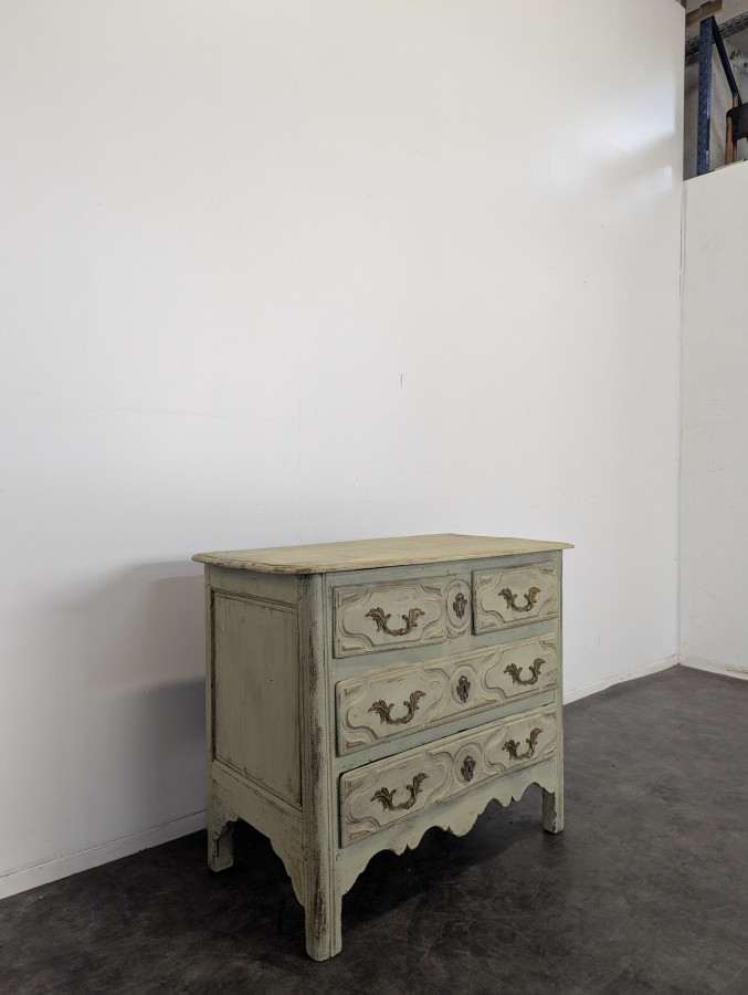 Commode d'époque Louis XIV réchampie