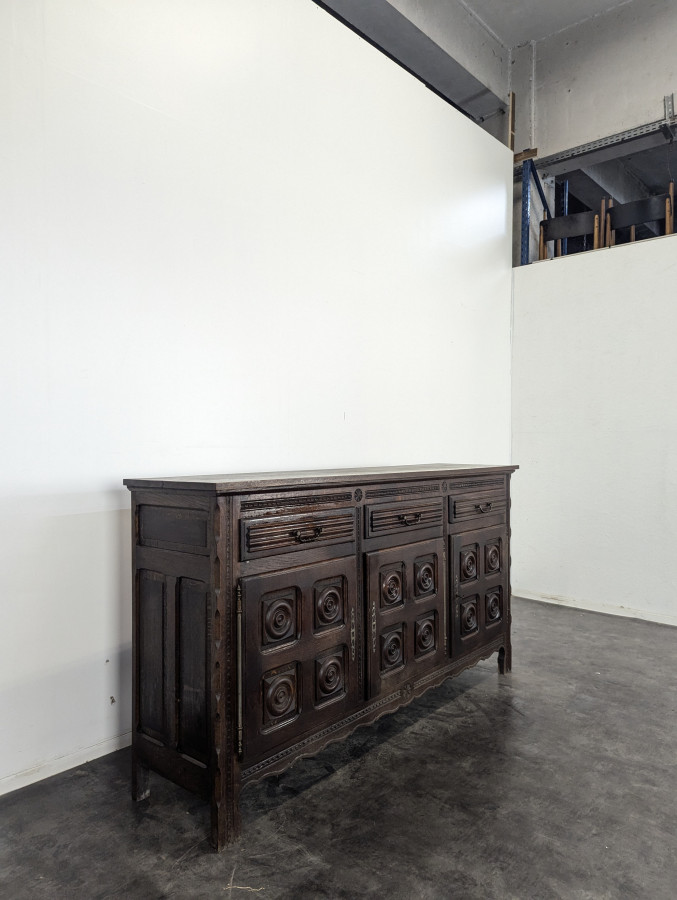 Enfilade à 3 portes brutaliste DLG Dudouyt