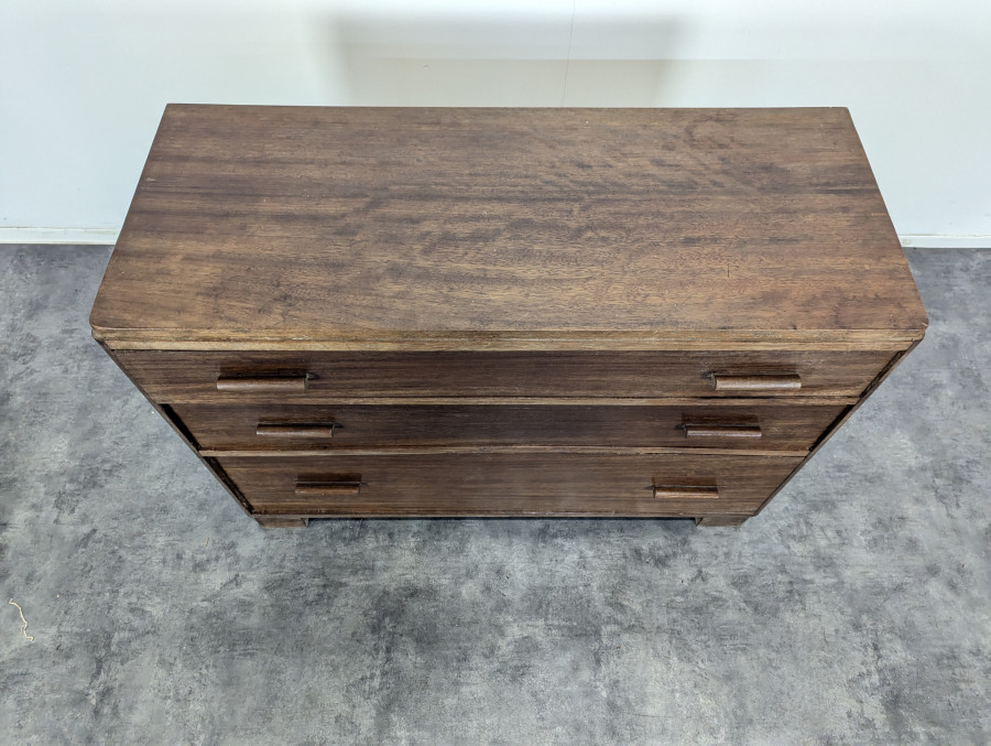 Commode moderniste en Acajou massif