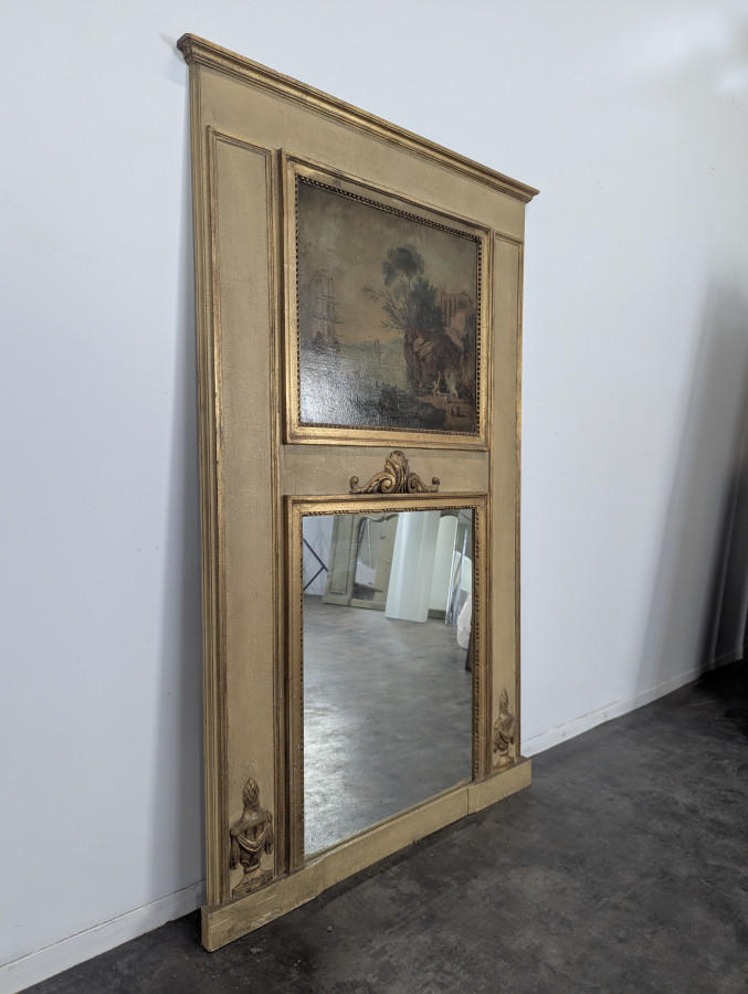Trumeau en bois laqué de CHEVALIER