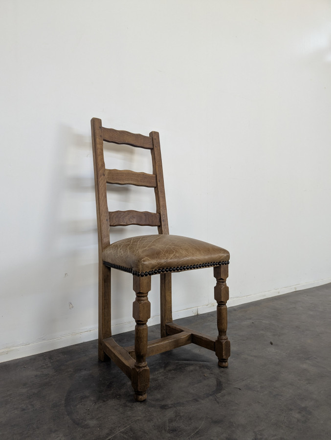 Série de 6 chaises rustiques