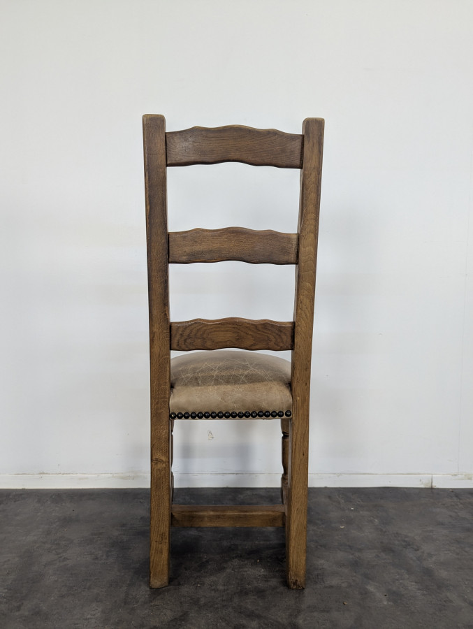 Série de 6 chaises rustiques